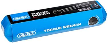 Draper BTW 3/8" Square Drive Torque Wrench | Micrometre Reversible Hand Tool | 10Nm-80Nm Mechanics Car Tools | Professional Blow Mould Storage Case | 64534, Blue