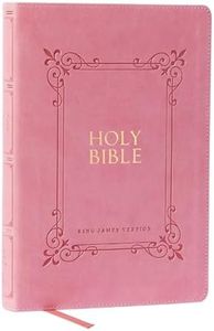 KJV Holy Bible: Large Print with 53,000 Center-Column Cross References, Pink Leathersoft, Red Letter, Comfort Print: King James Version