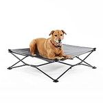 Coolaroo On The Go Elevated Pet Bed, Large, Grey