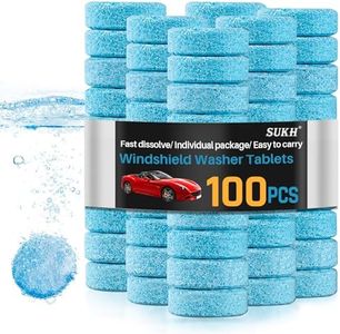 Sukh Car Windshield Washer Tablets - Washer Fluid Tablets Glass Cleaner Concentrate Car Windshield Wiper Fluid Car Windshield Cleaner Automotive Glass Cleaner