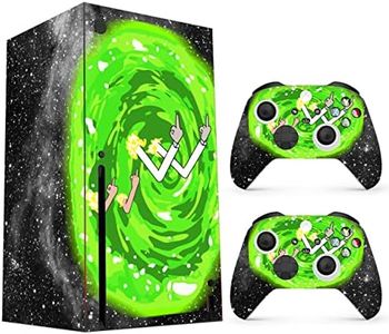 HK Studio Magic Portal Decal Sticker Skin to Cover X-Box Series X with No Bubble, Waterproof, Full Protection - Including 2 Controller Skins and Console Skin