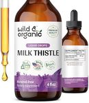 Wild & Organic Milk Thistle Liquid - Liver Cleanse Detox - Milk Thistle Supplement for Liver Support - Silymarin Milk Thistle Liver Supplement for Liver Health - Milk Thistle Seeds - 4 fl oz