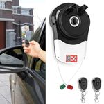 COUCHO Electric Garage Door Opener Motor with 2 Remotes, Roller Door Motor for Roll Up Door, Built-in Motor Automatic Roll Up Door Opener Kit for Garage, Warehouse, Store, Barn, and Farm