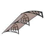 VIVOHOME Awning Canopy Brown with Black Bracket 40’’ x 80’’