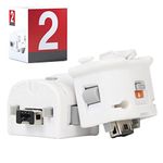 GIRIAITUS Wii Motion Plus Adapter-External Remote Motion Plus Sensor Controller -White,Set2 Pack