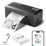 ByteCintia Bluetooth Thermal Shipping Label Printer, 4x6 Shipping Label Printer for Small Business, Support Android, iOS, Windows & Mac, Works with Amazon, Ebay, Shopify, Etsy