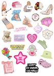 Pack of 50 Vinyl Self-Adhesive Stickers for Laptop, Water Bottle, Scrapbook, Mirror, Notebook, Luggage and More (for HER)