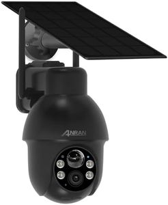 ANRAN 2K Security Camera Outdoor-Solar Camera Wireless with 360° View, Smart Siren, Spotlights, 2K Color Night Vision, AI Human Detection, 2-Way Talk, Compatible with Alexa, Q3 Black