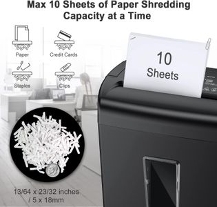 Bonsaii 10-Sheet Cross-Cut Paper Shredder – High Security