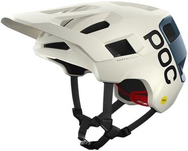 POC Kortal Race MIPS - Advanced trail, enduro and all-mountain bike helmet with a highly efficient ventilation design, Selentine Off-White/Calcite Blue Matt