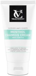 VeloChampion Chamois Cream for Cycling & Running | Chamois Cream for Men and Women to Reduce Saddle Sores and Friction (75 ml Menthol)