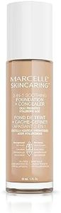 MARCELLE Skincaring 2-in-1 Soothing Foundation + Concealer, Classic Ivory, 30 mL