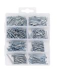 RS Retails™ Hardware Nail Assortment Kit - Includes Wire, Finish, Common, Brad and Picture Hanging Nails, 550-Piece