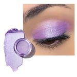 Oulac Glitter Eyeshadow Metallic Finish - High Impact Purple Eyeshadow with Waterproof Formula | Up to 12 Hours Wear | Creates Eye-Catching Eye Make-up, Vegan, 06g, (19) Lilac