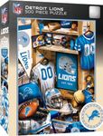 MasterPieces Game Day 500 Piece Jigsaw Puzzle for Adults - NFL Detroit Lions Locker Room - 15"x21"