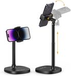 VIJIM Cell Phone Stand, Ulanzi Height Adjustable Holder, Desk Stand for All Mobile Phone, Holder iPhone 14/13/12 Pro/XS Max/XR, Samsung Galaxy S22/S21/S20/S10 & Other Phones