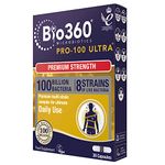 Natures Aid Bio360 Pro-100 Ultra (100 Billion Bacteria), from Natures Aid, 30 Capsules