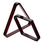 JuxYes Set of 2 Wooden Billiard Ball Racks Set,Mahogany Billiard 8-Ball Triangle Rack & 9-Ball Diamond Pool Rack,Table Pool Ball Racks - Pool Table Accessories