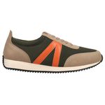 MIA Womens Kable Lace Up Sneakers Shoes Casual - Pink, Khaki/Orange, 6 UK