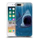 Head Case Designs Officially Licensed Vincent Hie Shark Bite Underwater Soft Gel Case Compatible With Apple iPhone 7 Plus/iPhone 8 Plus