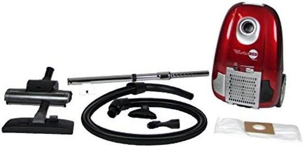 Atrix - Turbo Red HC1-AMZ Canister Vacuum with 6 Quart HEPA filter and Variable Speed