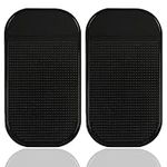 ALLY-MAGIC 14 x 7 cm Anti-slip Car Dash Mat 2 Pack Silicone Car Dash Sticky Pad Black Dashboard Holder Universal Car Accessories for Cell Phone Sticky Y2-GJFHDLJT