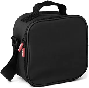 EcoDecors Casual 9in Wide Take Away with Storage Containers (Black, 1)