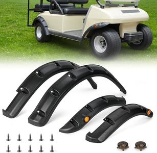 10L0L Golf Cart Fender Flares for Club Car DS 1994-Up Front & Rear Standard Fender Flares with Metal Hardware (Set of 4)-NOT For Modified Vehicles