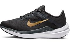 NIKE Women's Running Low, Anthracite Metallic Gold Black White, 9