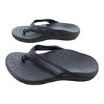 Activ8 Wellbeing Orthopaedic Unisex Sandals. Plantar Fasciitis Relief with Great Orthotic Arch Support & Heel Cup. Lightweight, Sturdy & Comfortable. Black. (4/37)