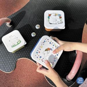 MOOMIN Petit Day – Set de 3 almuerzos para comida o merienda para niños, pequeño, mediano, grande, encajan entre sí, polipropileno