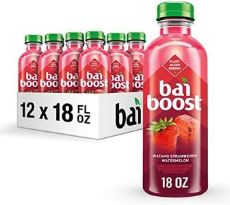 Bai Boost Watamu Strawberry Watermelon, Antioxidant Infused Beverage, 18 fl oz bottle (Pack of 12)