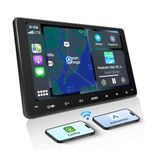 ATOTOLIFE 9inch Double Din Car Stereo,Wireless CarPlay Android Auto Touch Screen in-Dash Navigation, Bluetooth 5.3, FM/AM/USB/AUX, MirrorLink, HD LRV, Voice Control