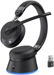 Wireless Headset with Mic for Work,