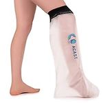 ACAST Waterproof Leg Cast Cover For Shower - Easy To Use, Reusable Leg Protector For Knee, Ankle, Foot - Free E-book Included