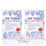 25 Kg Salt Tablets | Water Softener Salt Tablets 25kg | Food Grade | Compatible to All Water Softener Salt Tablets, 100% Genuine British Salt Tablets 25kg 2 Packs