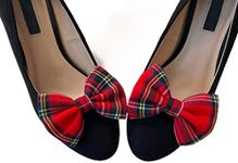 Royal Stewart Red Tartan Bow Shoes 