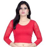 Fressia Fabrics Women's Stretchable Readymade Saree Blouse Crop Top Choli