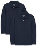 The Children's Place,Boys,Long Sleeve Pique Polo,Nautico 2 Pack,X-Large, Nautico 2 Pack, X-Large