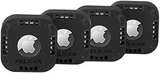 Case-Mate Pelican - Protector Stick-On Mount Case for Apple AirTag - Heavy-Duty - 4 Pack - Black (PP048844)