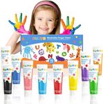 Funto Washable Finger Paint for Kids, Safe & Non-Toxic Finger Painting for Toddlers 1-3, Bath Paint, Toddler Art Painting Supplies, Kids Age 1 2 3 4 5 6+, 10 Assorted Colors(2.1 fl.oz)