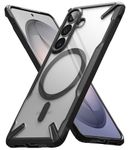 Ringke Fusion-X for Samsung Galaxy S26 Case Back Cover [Compatible with MagSafe] [Heavy Duty X-Frame] Rugged Shockproof Bumper Protective with Non-Slip Side Grip - Magnetic Black
