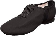 SANSHA Tivoli Lace-Up Leather Jazz Shoe, Black, 15