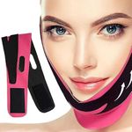 Careopeta Face Lifting Mask Face Slimming Belt for Double Chin for Women and Men Chin Shaper Face Slimming Tool Jawline Shaper V Line Face Slimming mask (Pink)