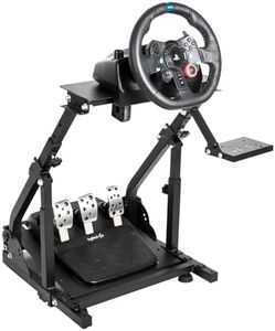 Dardoo Steering Wheel Stand Fit for Logitech G923 G29 G920 Thrustmaster Wheels Adjustable Gaming Wheel Stand Wheel&Pedals Not Included