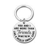 Funny Friendship Keychain Gift for BFF Birthday Graduation Gifts for Women Men