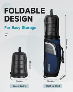 Findway Golf Travel Bag – Blue, Durable Protective Case