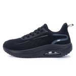 MAFEKE Women's Walking Shoes with Arch Support for Plantar Fasciitis, Comfortable Tennis Breathable Orthotic Non Slip Fashion Sneakers for Woman Foot Pain Relief AllBlack Size 8.5