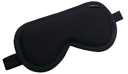 Shoppax Adjustable 100% Super Soft Cotton Eye Mask Sleep Mask Super Smooth Sleep Mask and Blind Fold (Black)