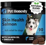 Salmon Oil for Dogs - Omega 3 Fish Oil For Dogs All-Natural Wild Alaskan Salmon Chews Omega 3 for Dogs for Healthy Skin & Coat, Cure Itchy Skin, Dog Allergies, Reduce Shedding - 120 Count Dog Fish Oil